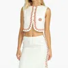 Billabong Secret Cove Embroidered Vest In White