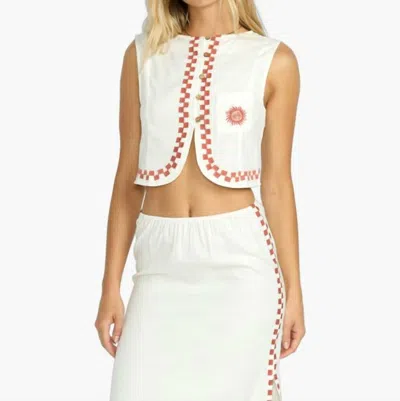 BILLABONG SECRET COVE TOP IN WHITE