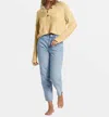 Billabong Shallow Waters Henley Sweater In Yek0-retro Yellow In Multi