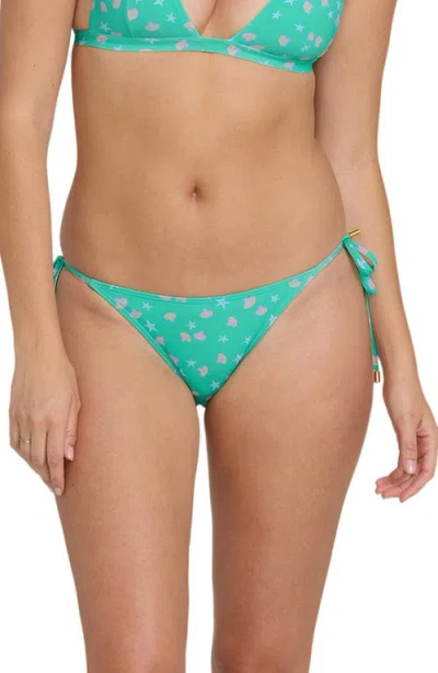 Billabong Shipwrecked Side Tie Tropic Bikini Bottoms In Blue