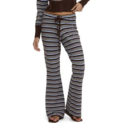 Billabong Shore Striped Sweater Pants In Teak