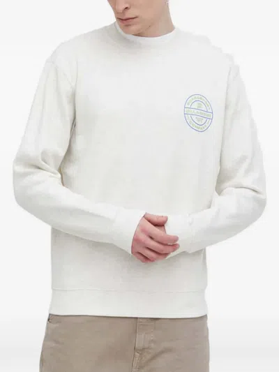 Billabong Short Sands Logo-print Sweatshirt In White