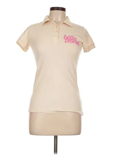 Pre-owned Billabong Short Sleeve Polo Shirt In Tan