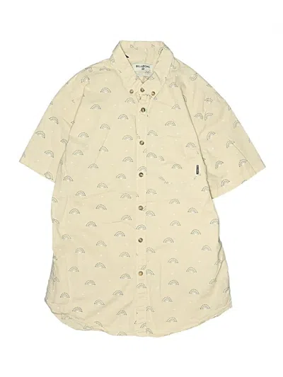 Pre-owned Billabong Kids' Short Sleeve Polo Shirt In Yellow