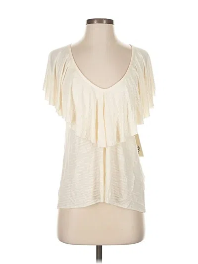 Billabong Short Sleeve Top Ivory Scoop Neck Tops In White