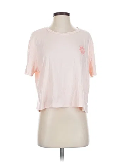 Pre-owned Billabong Short Sleeve Top Pink Crew Neck Tops