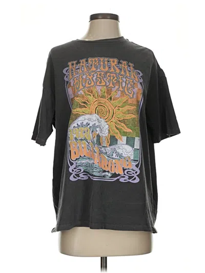 Pre-owned Billabong Short Sleeve T-shirt In Black