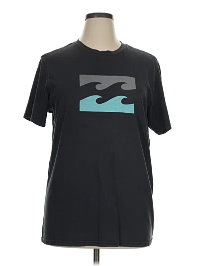 Pre-owned Billabong Short Sleeve T-shirt In Black