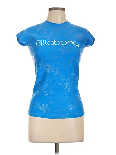 Pre-owned Billabong Short Sleeve T-shirt In Blue