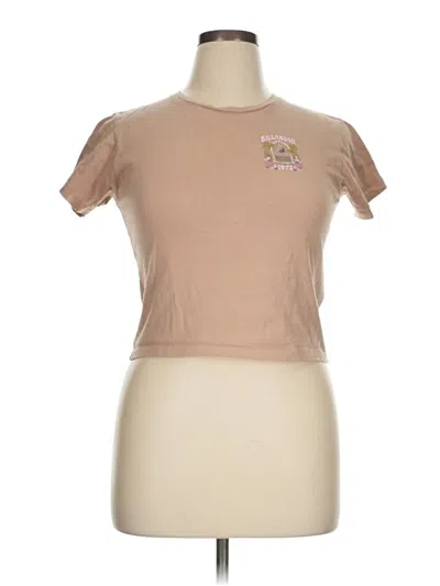 Pre-owned Billabong Short Sleeve T-shirt In Brown