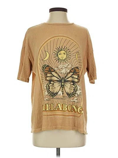 Pre-owned Billabong Short Sleeve T-shirt In Brown