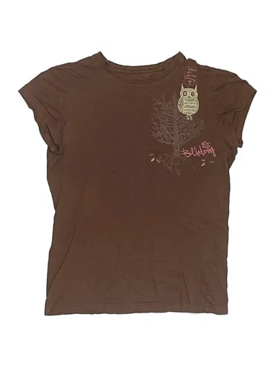 Pre-owned Billabong Kids' Short Sleeve T-shirt In Brown