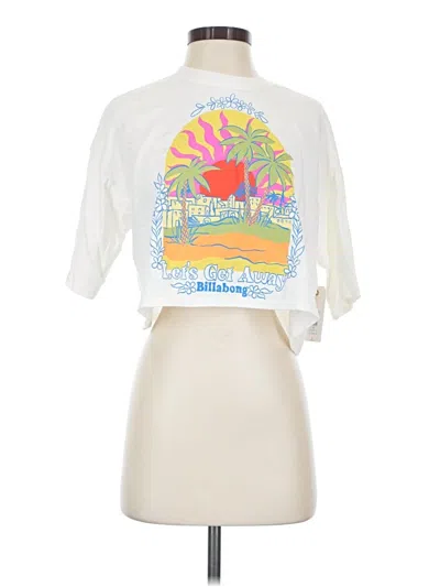 Pre-owned Billabong Short Sleeve T-shirt In Neutral