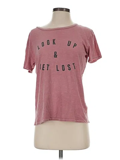 Pre-owned Billabong Short Sleeve T-shirt In Pink