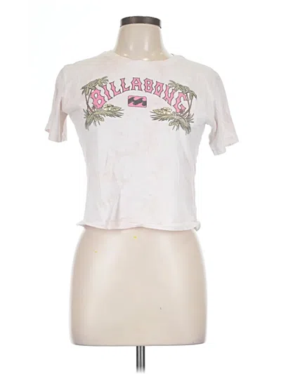 Pre-owned Billabong Short Sleeve T-shirt In Pink