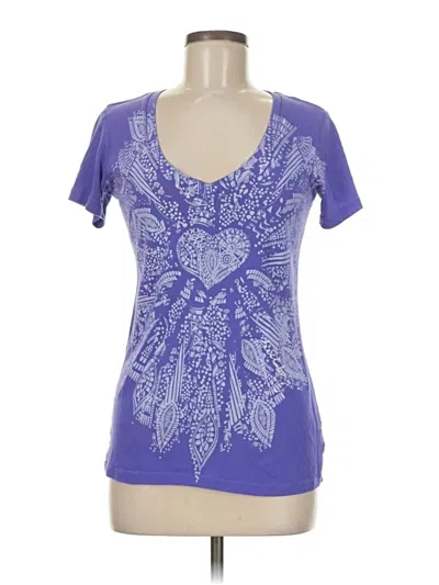 Pre-owned Billabong Short Sleeve T-shirt In Purple
