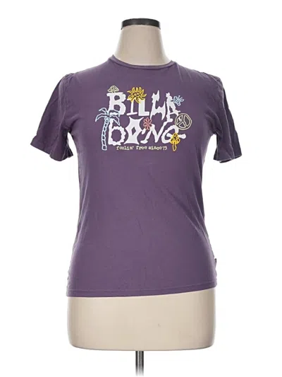 Pre-owned Billabong Short Sleeve T-shirt In Purple