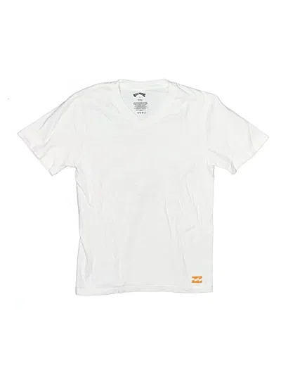 Pre-owned Billabong Kids' Short Sleeve T-shirt In White