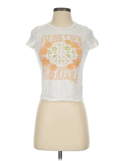 Pre-owned Billabong Short Sleeve T-shirt In White