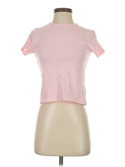Pre-owned Billabong Short Sleeve Turtleneck In Pink