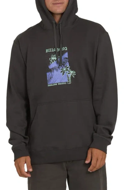 Billabong Shortsands Graphic Hoodie In Black