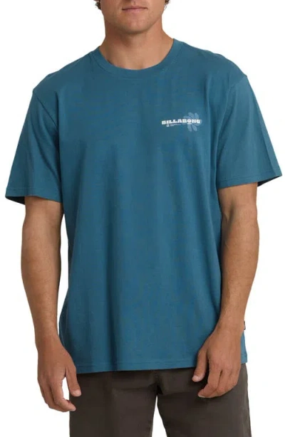 Billabong Single Fin Graphic T-shirt In Blue