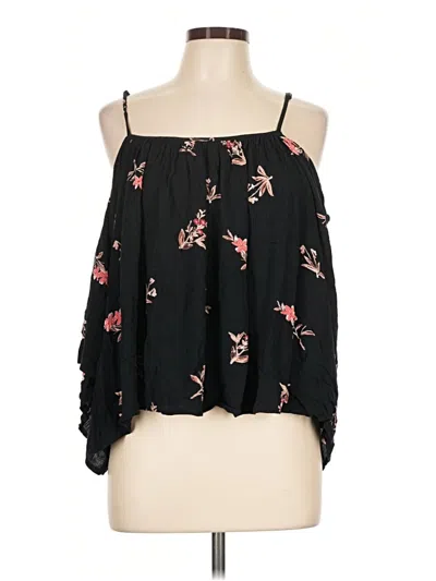 Pre-owned Billabong Sleeveless Blouse In Black
