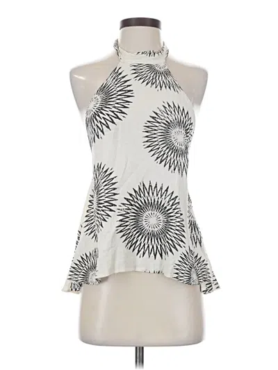 Pre-owned Billabong Sleeveless Blouse In White