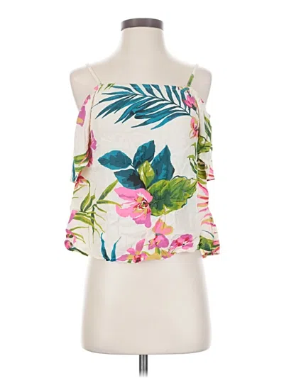 Pre-owned Billabong Sleeveless Blouse In White