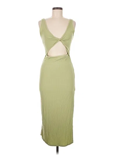 Pre-owned Billabong Sleeveless Top Green Plunge Neckline Tops