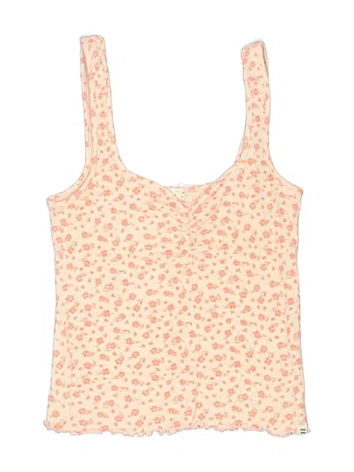 Pre-owned Billabong Kids' Sleeveless Top Orange Scoop Neck Tops