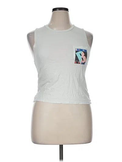 Pre-owned Billabong Sleeveless T-shirt In White