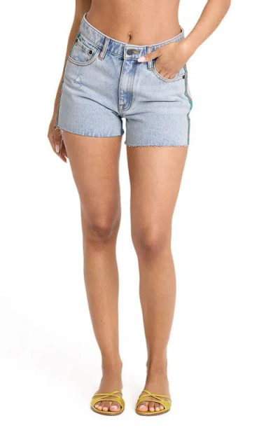 Billabong Sling Denim Cutoff Shorts In Blue