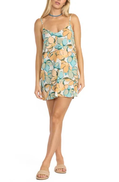 Billabong So Chill Cotton & Linen Tank Minidress In White