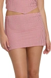 Billabong So Stripe Cotton Micro Miniskirt In Multi
