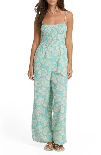 Billabong Soft Sands Jumpsuit In Blue