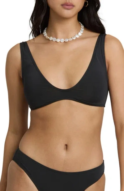 Billabong Sol Searcher Bikini Top In Black