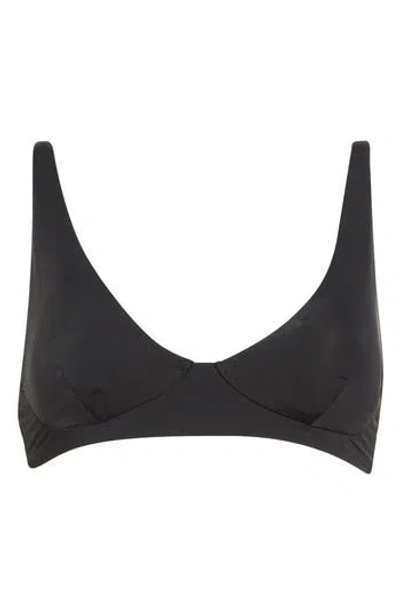 Billabong Sol Searcher Cami Plunge Bikini Top In Black