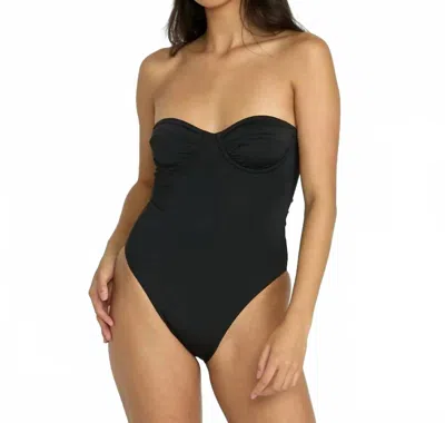 Billabong Sol Searcher Hailey One-piece Swimsuit In Black Pebble