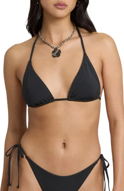 Billabong Sol Searcher Remi Triangle Bikini Top In Black