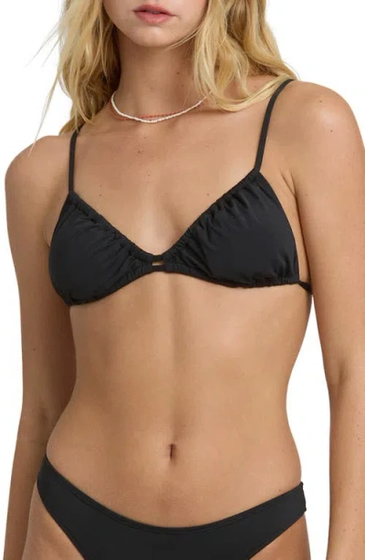 Billabong Sol Searcher Teagan Bralette Bikini Top In Black