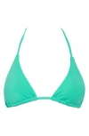 Billabong Sol Searcher Triangle Bikini Top In Green Tropics