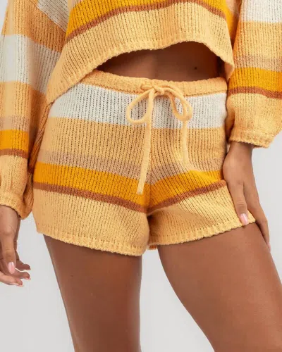 Billabong Sol Time Short In Citrus Glow In Yellow