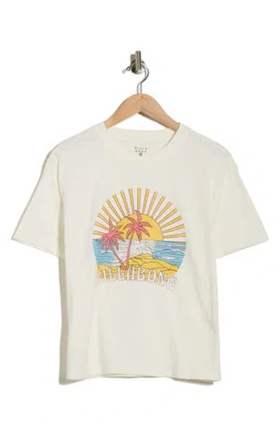 Billabong Solar Daze Graphic T-shirt In White
