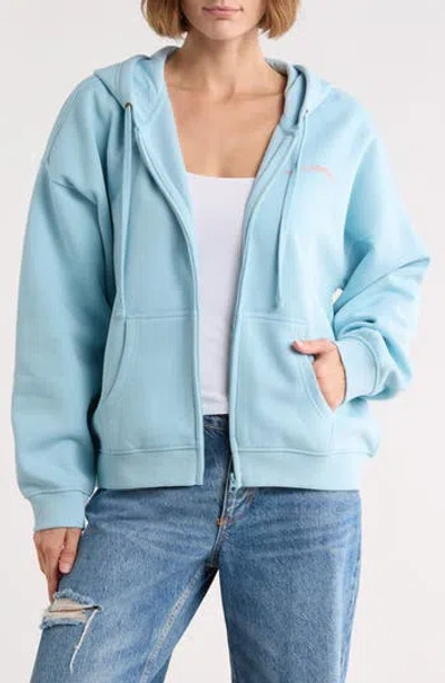 Billabong Souvenir Zip Hoodie In Blue