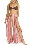 Billabong Split Spirit Floral Wide Leg Pants In Multi