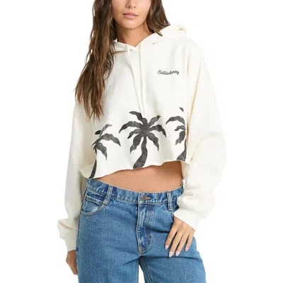 Billabong Spring Break Crop Hoodie In White