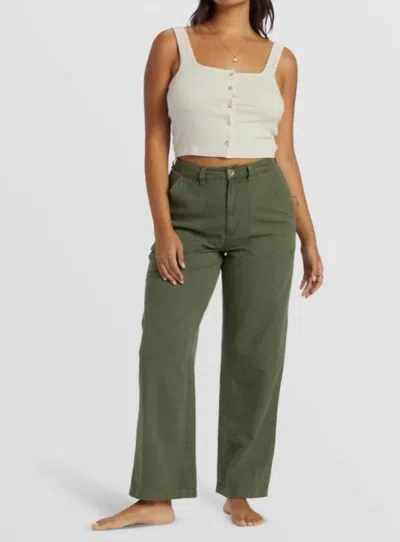 Billabong Stay Grounded Pants In Treehugger In Pink
