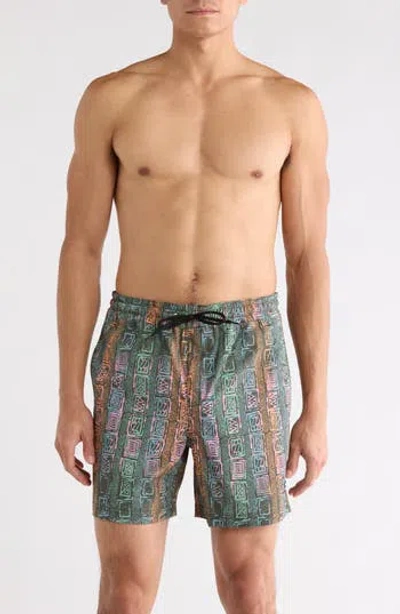 Billabong Steezier Swim Trunks In Multi