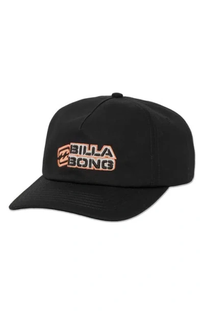 Billabong Straddie Baseball Cap In Black